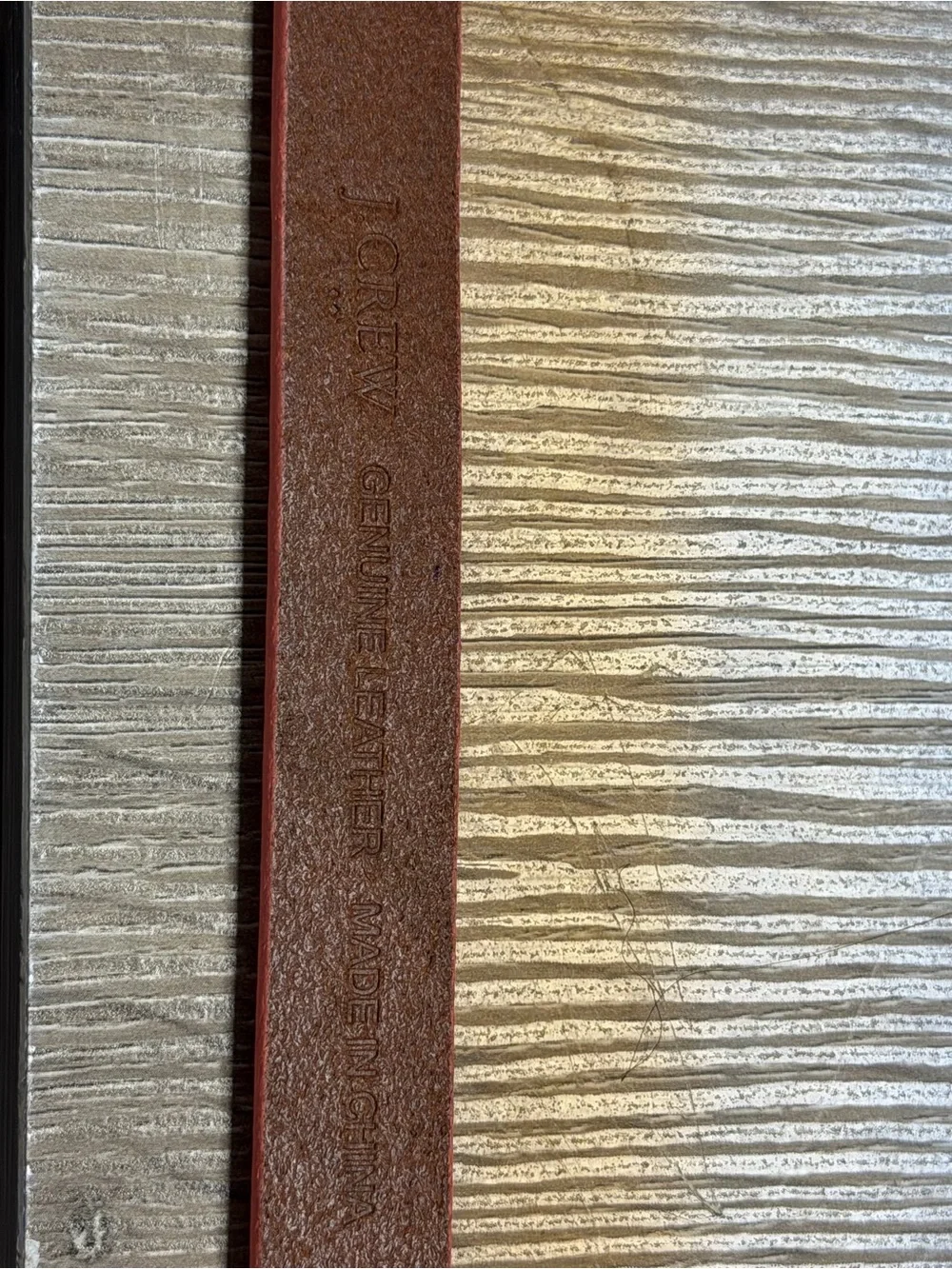 J.Crew Classic Leather Belt Coral Pink Brass Buckle Size Small